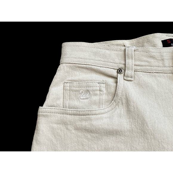 GLORIA VANDERBILT Womens Petite Size 12 12P Vintage Beige High Rise Mom Jeans - Picture 5 of 8